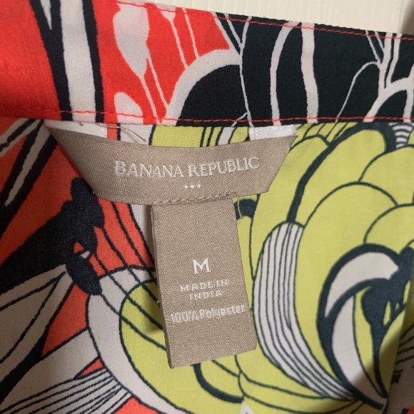 Banana Republic Multicolor Floral Tank Top Medium - Picture 4 of 4